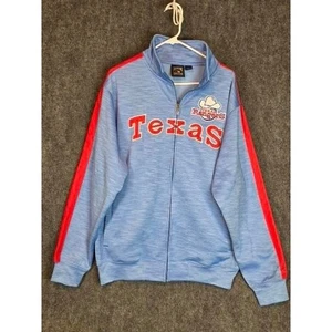 Texas Rangers Cooperstown Collection Trainingsjacke hellblau Full Zip Gr. L MLB - Bild 1 von 9