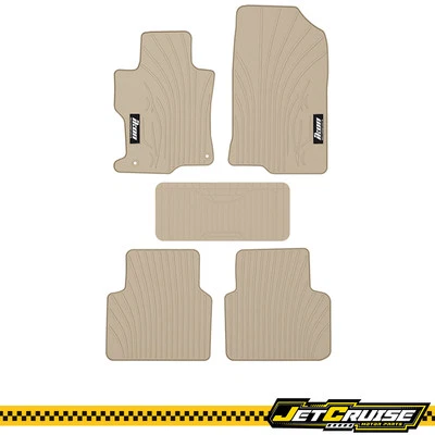 Alfombrillas de goma látex para todo tipo de clima beige para Honda Accord 08-12 Foto 1 de 4