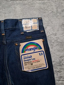 Vintage Wrangler Student Straight Leg Jeans 26x34 Deadstock Neu mit Etikett 70er Made in USA - Bild 1 von 12