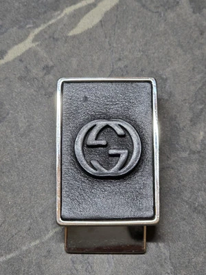 Clip de dinero Gucci GG - Tarjeta de crédito de plata esterlina en efectivo - Auténtico Foto 1 de 4
