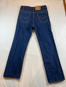 Vintage 517 31x28 Orange Tab Levis Jeans Mens Blue Wash Made in USA Boot DESC - Picture 1 of 24