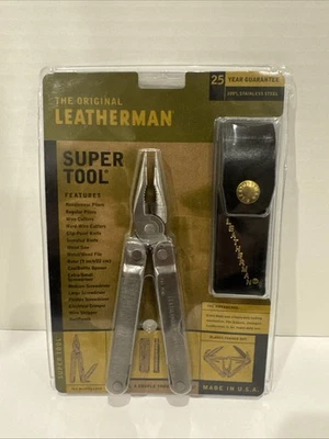 The Original Leatherman SUPER HERRAMIENTA NOS Portland EE. UU. Patente Pendiente Diseño ¡BONITO!! Foto 1 de 4
