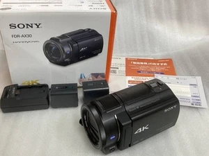 Sony FDR-AX30 4K Handycam 64GB Built-In Memory Spatial Image Stabilization Used - Picture 1 of 10