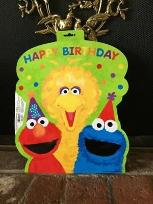 Nuevo 2011 SESAME STREET FELIZ CUMPLEAÑOS Fiesta Decoración Pared Galleta Monstruo Elmo Foto 1 de 4