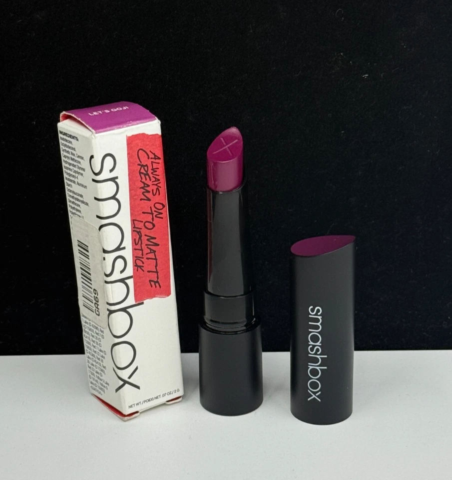 Always on Cream to Matte Lipstick by Smashbox 0.7 Oz Lets Goji