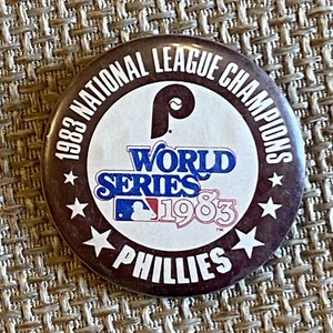Philadelphia Phillies pinback button 1983 National League Champions World Series - Picture 1 of 4