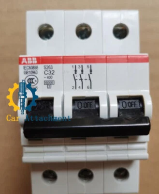1-Piece Original ABB Miniature Circuit Breaker S263-C32 3P 32A Free Shipping - Image 1 of 2