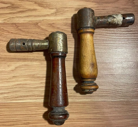 Antique wood metal handles for door or window Cover