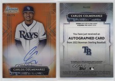 2022 Bowman Sterling Prospect Orange Refractor /75 Carlos Colmenarez Auto