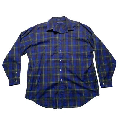 Camisa Daniel Cremieux Calce Clásico Botón Frontal Para Hombre Talla XL Cuadros Azul Verde Foto 1 de 4