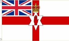 Red hand of ulster flag with union Jack 5ft by 3ft with eyelet holes 