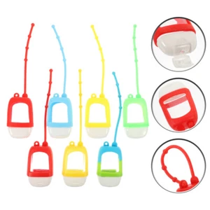 7 Pcs Lotion Liquid Keychain Silicone Travel Bottle Refillable Bottle - Picture 1 of 12