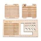 3  Wood Knitting Needle  and Ruler,  Control Card Knitting Tool for4057