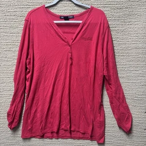 Devon Jones Womens Red Coca-Cola Shirt 2/3 XLRed Advertising Apparel Embroidered - Picture 1 of 11