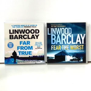 Linwood Barclay 2 CD Audiobook Bundle Far From True + Fear The Worst on 8 Discs - Imagen 1 de 5