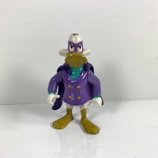 Vintage 1991 Playmates Disney Afternoon Darkwing Duck 4" Action Figure With Cape