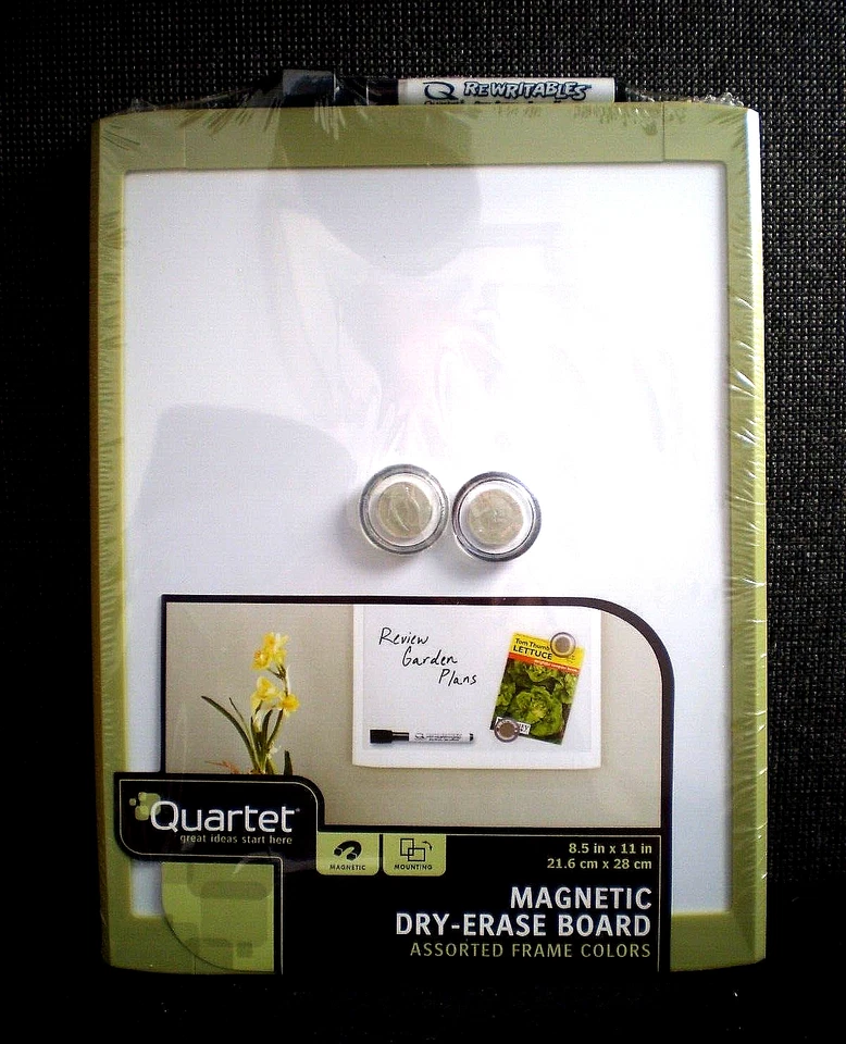 Quartet Magnetic , DRY-ERASE BOARD, 8.5" x 11", Green - Image 1 of 1