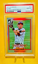2015 Donruss ⚾ Bronze Press Proof /299 ICHIRO SUZUKI #221 Miami - PSA10 - POP 1