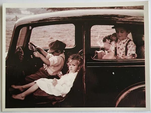 1980 COUNTRYCORE PC BEAUTIFUL CHILDREN PLAYING ANTIQUE AUTO CAR CAROLINE ARBER - Picture 1 of 2