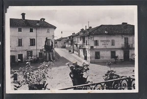 Postkarte Gruss aus Caramagna Piemont Via San Sebastiano Trattoria Posta AD1701 - Bild 1 von 2