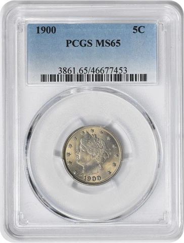 1900 Liberty Nickel MS65 PCGS Cover