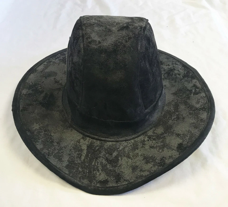 Nuevo Disfraz de Halloween occidental ajustable sombrero de vaquero negro antiguo Elope para hombre  Foto 1 de 2