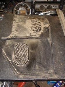 1964 1965 1966 Oldsmobile 442 Cutlass F85 Black Non A/C Kick Panels GM OEM - Picture 1 of 7