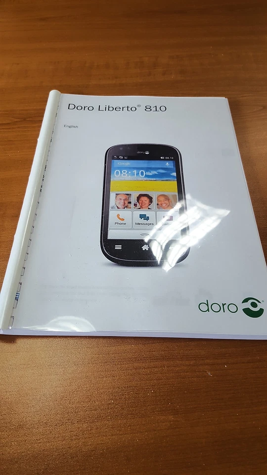 DORO PHONE LIBERTO 810 PRINTED INSTRUCTION MANUAL USER GUIDE 56 PAGES - Image 1 of 1