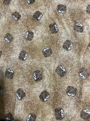 Debbie Mumm Bird Nest Cotton Fabric 2 yards5” Plus Extra - Image 1 of 4