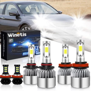 For Toyota 4Runner 2010-2020 LED Headlights Bulbs High/low Beam + Fog Lights HKB - Picture 1 of 10