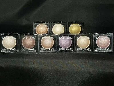NYX Baked Shadow Singles -Lot of 9 Sealed Eyeshadows (PM) - Image 1 of 4