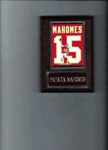 PATRICK MAHOMES PLAQUE KANSAS CITY CHIEFS KC FOOTBALL NFL JERSEY PHOTO PLAQUE - Picture 1 of 1