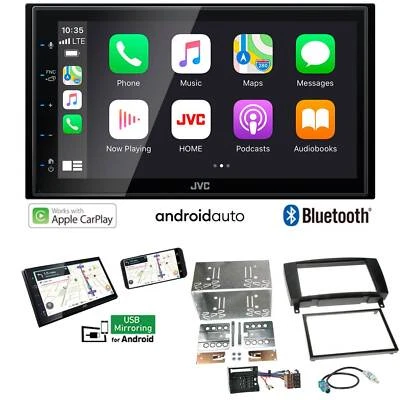 JVC Autoradio Apple CarPlay Android für Mercedes Benz CLK Facelift 2004-2010 - Bild 1 von 4