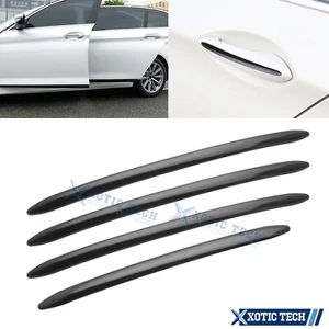 Sporty Black Door Handle Strip Cover Trim For BMW 5 Series F10 F11 F18 2011-2017 - Picture 1 of 12