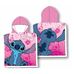 Disney Stitch Poncho für Mädchen - Kaputzenponcho 55x110 - Bademantel für Jungen - Bild 1 von 2