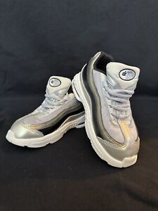 Nike Air Max '95 Baby Toddler A09212-001 Silver Gold Black Size 10C
