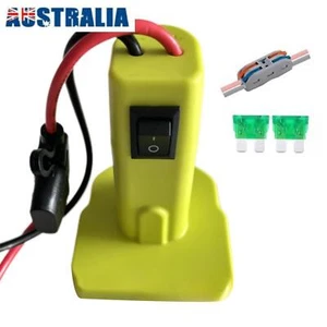 Power Wheel Adapter for Ryobi 18V Battery with 30A Fuse & Wire terminals&Switch - Picture 1 of 11