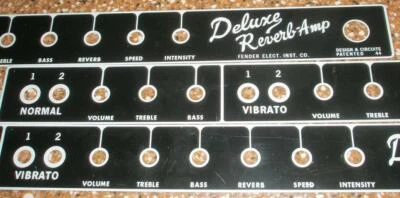 Deluxe Reverb BF face plate New! - Image 1 of 4