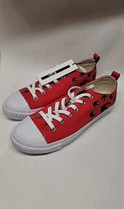 McQ Alexander McQueen Sz. 8.5 42 Red Men's Swallow Swarm Vulc Low Top Sneakers - Picture 1 of 17