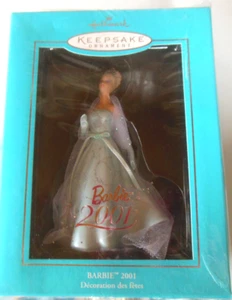 Hallmark Keepsake Club Barbie bambola ornamento 2001 - Foto 1 di 3