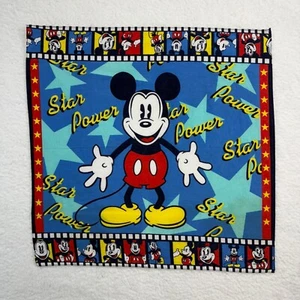 VTG Disney Mickey Mouse Star Power Film Strip Bandana Handerherchief 18"x18" - Picture 1 of 9