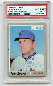 TOM SEAVER Signed 1970 Topps #300 Mets  HOF  PSA/DNA Encapsulated - Picture 1 of 1