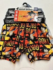 DragonBallZ Boys 4pk Boxer Briefs Size XS 4/5 NWT - Picture 1 of 3