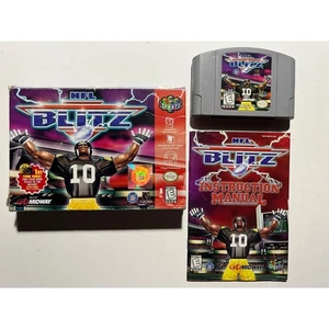 NFL Blitz (Nintendo 64 N64) Authentic CIB Works Authentic🔥 - Picture 1 of 7