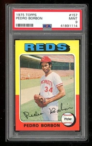1975 Topps #157 Pedro Borbon PSA 9 - Bild 1 von 2