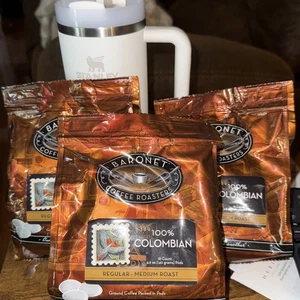 Baronet Coffee Decaf Colombian Coffee Pods Bag Medium Roast 18 bag/3-Pack - Picture 1 of 1