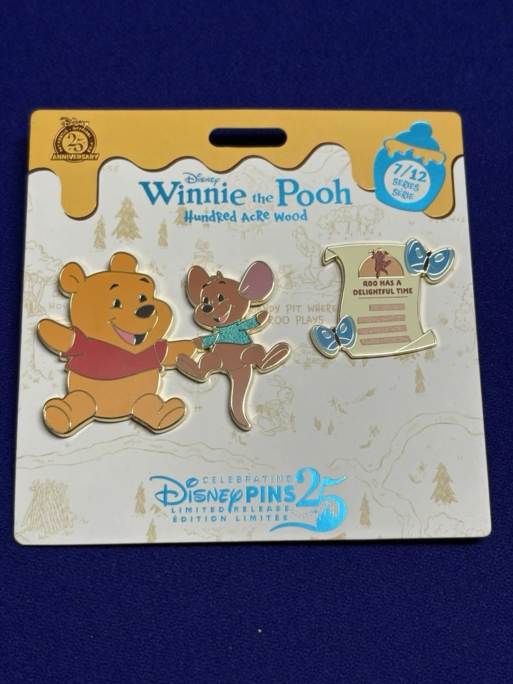 Disney Parks 2025 Winnie The Pooh Hundred Acre Wood Series 7/12 July Pin Set Roo - Image 1 of 4