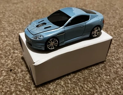 Aston Martin DBS Car Wireless Optical Mouse PC Laptop USB Blue - Image 1 of 3