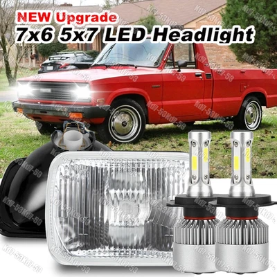 Nuevo 2x Para Mazda B2000 B2200 B2600 RX-7 GLC Pickup 7x6" Faros LED Alto/Bajo A++ Foto 1 de 4