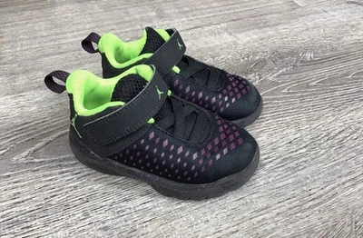 Jordan Extra Fly Black Purple Toddler Baby Size 6C 854553-002 Boys Slip On Shoes - Image 1 of 4